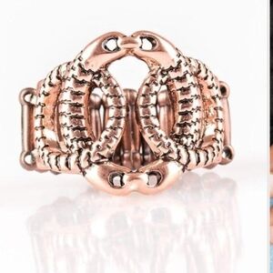 TRIO De Janeiro Copper Ring Unique Fashion Jewelry Paparazzi Serpent Ring